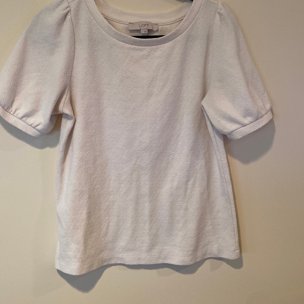 Textured loft blouse